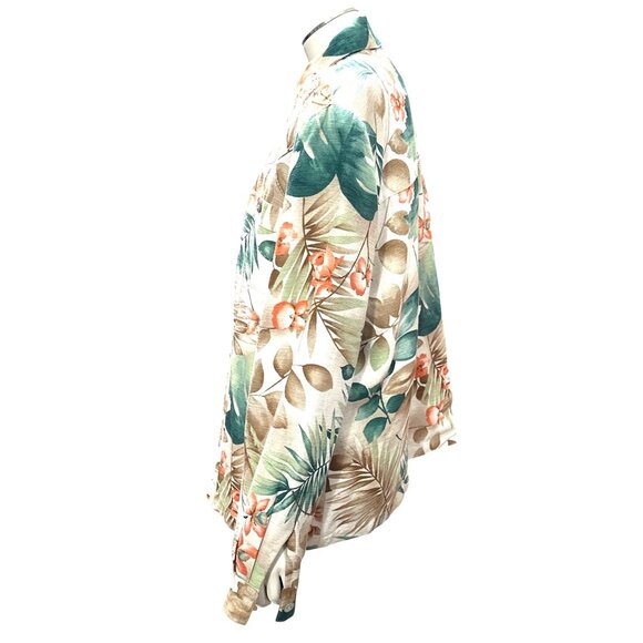 Alfred Dunner Size 12 Yellow Silk Blend Jacket Floral Trim Textured Lining - Picture 4 of 15